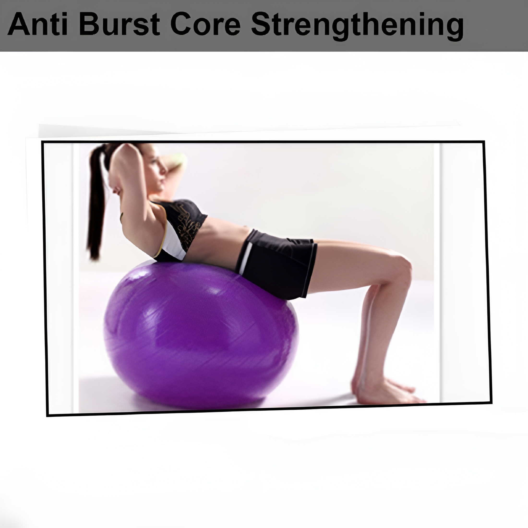 BESTSKY 2026 New Exercise Ball with Pump - Bender Ball for Stability, Barre, Pilates, Yoga, Balance, Core Training, Stretching and Physical Therapy, Purple, 45Cm