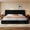 Black, variant on melmine Cloud Bed Frame Queen with Upholstered Headboard Boucle Platform Bed Frame with Rounded Corner,Easy Assembly, White