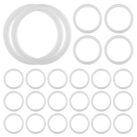 Silicone Sealing Rings Gasket for Leak Proof Jar Lids (24 Pack, Regular Mouth)