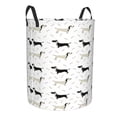 thumbnail image 2 of Balery Dachshund Dog Round Laundry Basket with Handles Waterproof Freestanding Laundry Hamper for Clothes Toys in the Dorm and Family-Small, 2 of 8