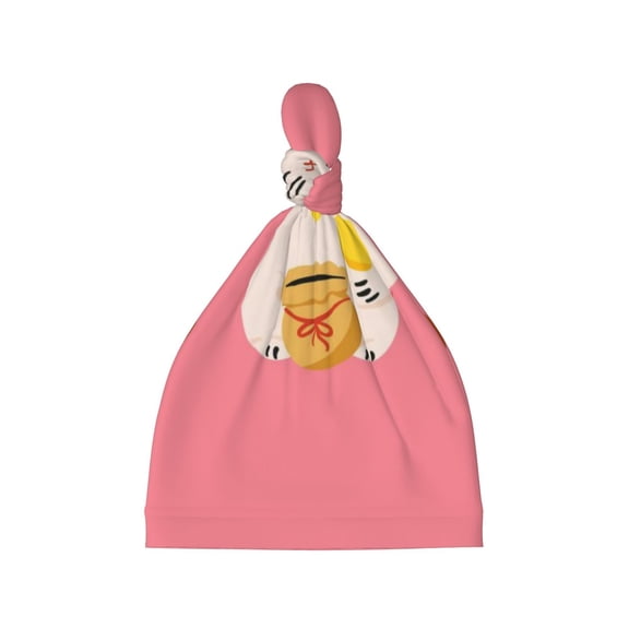 Daiia Cute Cat Pattern Baby Beanie Knit Toddler Hat Kids Embroidered Beanies Cap for Girls Boys 0-8 Years