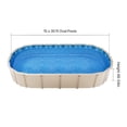 thumbnail image 3 of KFFKFF 15 x 30 ft Oval Pool Cover, Overlapping Design for Above Ground Pools, Wall Height from 48-to-54inch, Sturdy Pool Cover, Standard Thickness Vinyl, Suitable for Steel Sided Above-Ground Swim, 3 of 9