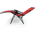 thumbnail image 3 of Camco 51833 Zero Gravity Wide Recliner (X-Large, Red Swirl Pattern), 3 of 6