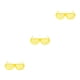 thumbnail image 3 of Minnieouse Gafas de persiana de plástico, llamativas y modernas, hechas de gafas de persiana de plástico, tamaño libre amarillo Type1 NO1, 3 of 6