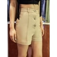 thumbnail image 4 of High-Waist Buttoned Shorts, 4 of 5