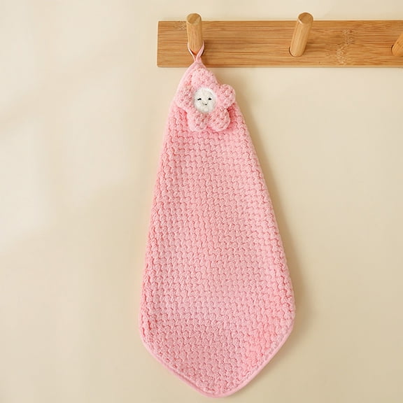 Ultra Soft Ba-by Washcloths 1 Pack, Microfiber Face Towels Absorbent & Thickened for Sensitive Skin, Cute Cheerful Pattern for Bath & Kitchen Cleaning