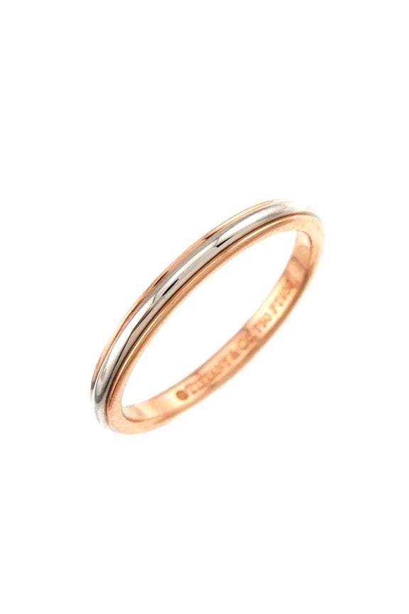 Pre-Owned Tiffany & Co. Size 6.5 Ring in Platinum, 18K Pink Gold, and PG 750