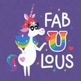 thumbnail image 2 of Women's Inside Out Rainbow Unicorn Fab U Lous  Racerback Tank Top, 2 of 4