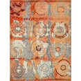 thumbnail image 2 of Unique Loom Estrella Collection Modern Abstract Area Rug, 9 x 12 Feet, Orange/Beige, 2 of 5