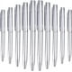 thumbnail image 2 of Juego de 10 mini bolígrafos metálicos - Bolígrafo retráctil de acero inoxidable - Recambio negro, 2 of 5