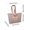 🔥 Pink_Hot#5891, variant on Quilted Canvas Computer Bag Tote | One Shoulder Large Capacity Laptop Handbag | Lightweight Casual Travel Work Purse with Zipper Pocket | Fits 25.5x17.3x3.57 in | 220g | Beige Navy Green Black Pink