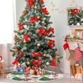 thumbnail image 4 of FMSHPON Christmas TreeSanta ClausGift Xmas Christmas Tree Skirt Stand Mat for Holiday Party Decoration Indoor Outdoor 48 inches, 4 of 6