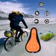 thumbnail image 4 of Cojín de asiento de bicicleta JShteea Funda 3D Esponja suave Al aire libre Transpirable Naranja El nuevo, 4 of 6
