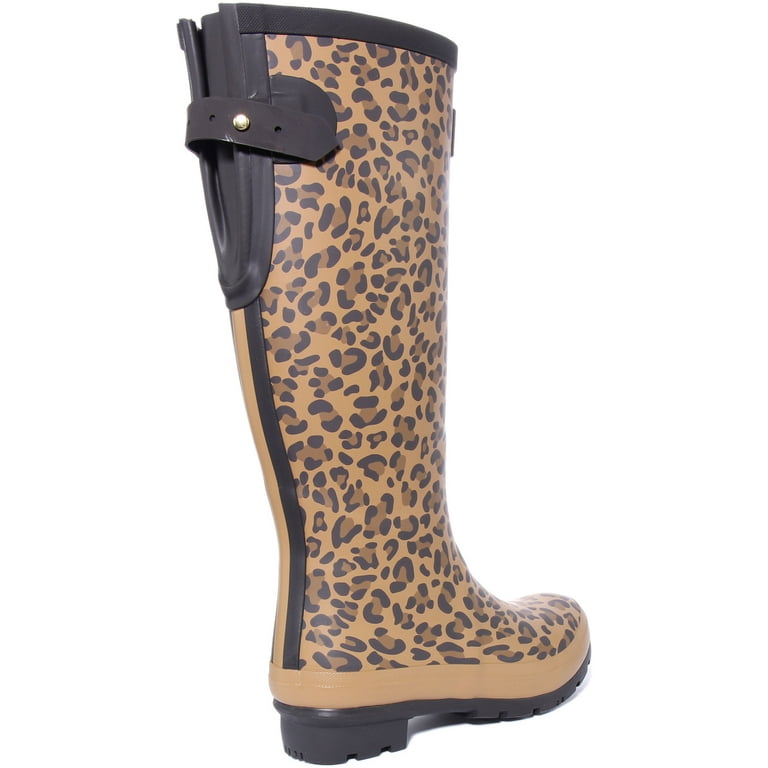 Joules Leopard Print Wellies Joules Women's Welly Print Tan