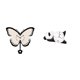 thumbnail image 1 of Reloj de pared acrílico con diseño de mariposa y panda, sin tictac, decorativo, moderno, bonito y resistente, para colgar en la oficina, , l, 1 of 8