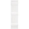 thumbnail image 3 of 14"W x 55"H Mid-America Vinyl, Standard Size Four Board Joined Shutters, w/Installation Shutter-Lok's & Matching Screws, 117 - Bright White, 3 of 13