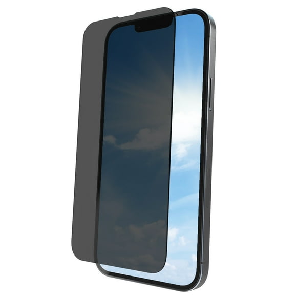 onn. Privacy Glass Screen Protector for iPhone 14 Pro, Made with Durable Glass by Corning®, with Privacy Protection and Advanced Easy Application Tray