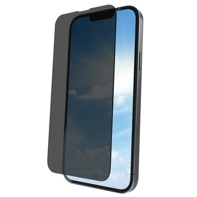 onn. Privacy Glass Screen Protector for iPhone 14 Pro, Made with Durable Glass by Corning®, with Privacy Protection and Advanced Easy Application Tray