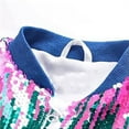 thumbnail image 5 of WOYY Toddler Girls Sequin Sparkly Jacket Glitter Fashion Gradient Bomber Jacket, Sizes 4-5T, 5 of 8
