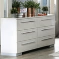 thumbnail image 2 of Furniture of America Rayland Contemporary Wood 6-Drawer Dresser in Glossy White, 2 of 5