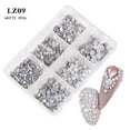 thumbnail image 1 of FcBaudy Press on Nails, False nail, Gifts for Women New Champagne 6 Nail Jewelry With Diamond Nail Nail Flat Mixed Color Point drill, 1 of 2