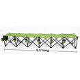 thumbnail image 2 of GoTEAM! 6 Seat Portable Folding Team Bench - Green, 2 of 2