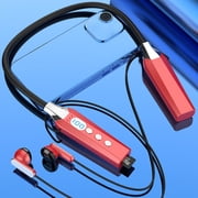 xjwjuw Intelligent Digital Display Neckband Bluetooth Headphones, Bluetooth 5.3 Sports Headphones with 100H Playtime, IPX Sweatproof & 9D Stereo Sound, for Running, Sports & Daily Use