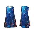 thumbnail image 7 of Balery Deep Sea Glowing Fishes Pattern Women’s Summer Dresses – Loose Sleeveless Sundress, Casual and Comfortable Beach Dress for Hot Days, 7 of 7