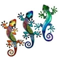 thumbnail image 2 of Naierhg 3Pcs Acrylic Gecko Wall Decoration Home Office Living Room Indoor Outdoor Garden Wall Art Iron Hanging Colorful Lizard Ornament Pendant Christmas Gift, 2 of 7