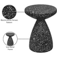 thumbnail image 4 of Meridian Furniture Anika Black Iron Terrazzo Side Table, 4 of 8