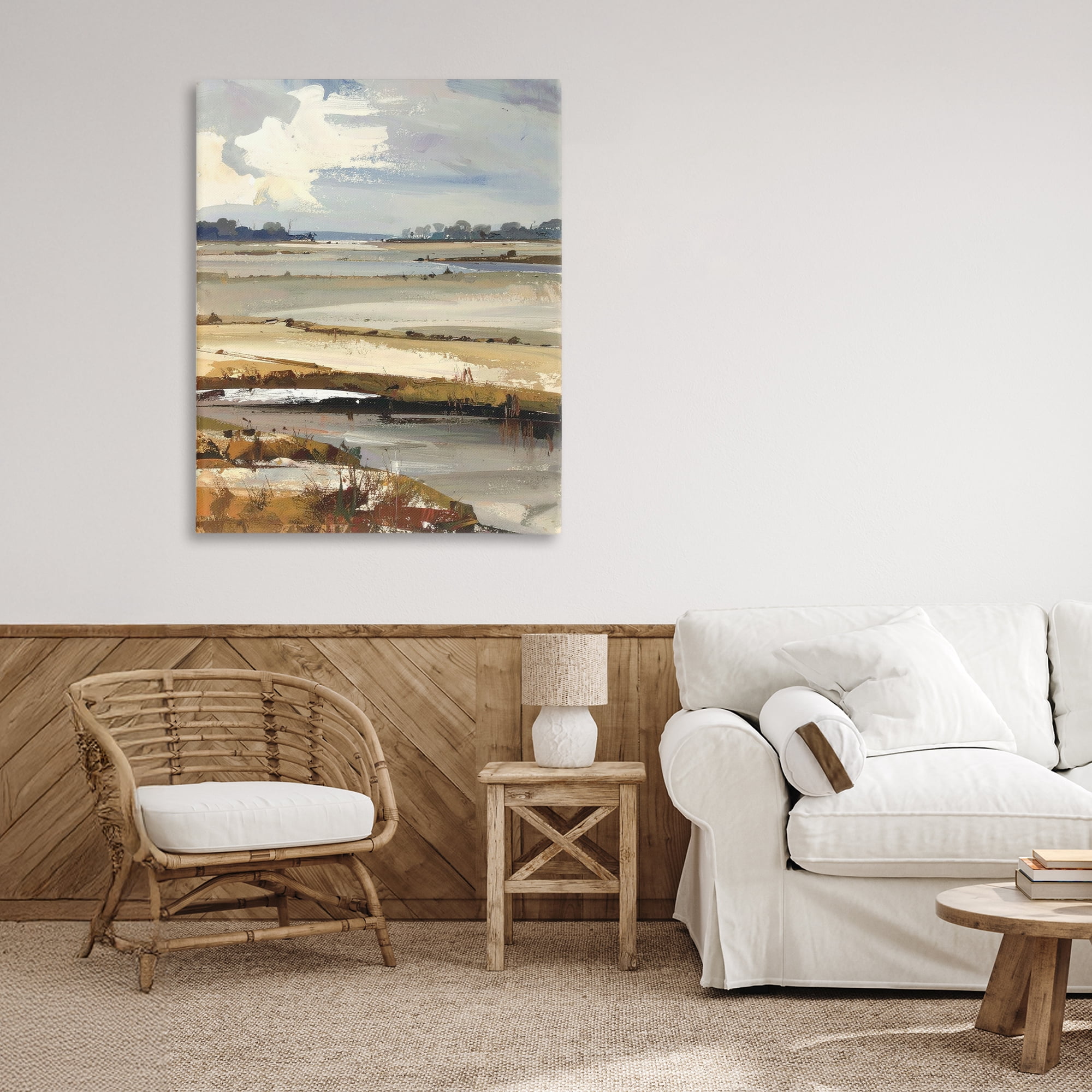 Stupell Industries Earthy Distant Horizon Canvas Wall Art, design by Alonza Saunders