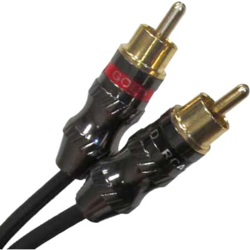 Seismic Audio  - 3.5mm Male 1/8" to Dual Male RCA Patch Cable - 6 Feet - New Black - SA-iEMRCAM6 - image 2 of 3