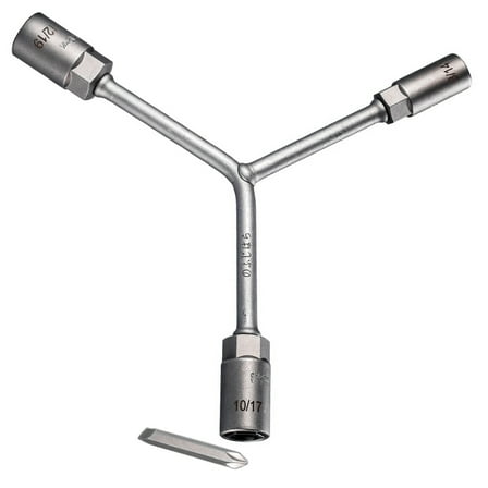 Zeiwohndc 6 In 1 Socket Wrench Double Head Screwdriver Automotive Mechanical Tool Steel