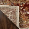 thumbnail image 4 of BNM Floral Medallion Border Indoor Area Rug, 5' x 8', Rust/ Cream, 4 of 7