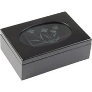 Wooden Jewelry and Keepsake Box, Black