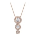 thumbnail image 1 of Collar Pendulo Con Cristales Swarovski Oro Rosa 14k Lam rosa Unitalla, 1 of 8