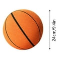 thumbnail image 2 of erfcxs Silent Basketball Size 21cm/24 Cm Quiet Basketball With Fabric Mesh Cover Crumb Foam For Quiet Dribbling And Indoor Training For Children 8 12, 2 of 3