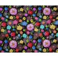 thumbnail image 4 of oneOone Polyester Lycra Black Fabric Florals Dress Material Fabric Print Fabric By The Yard 56 Inch Wide, 4 of 4