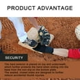 thumbnail image 6 of Sliding Mitt,Baseball Sliding Mitt,Sliding Mitt Baseball for Base Running,Sliding Mitt for Baseball and Softball,Protect Fingers,Elastic Compression Strap,Adult Open Finger Black Left Hand, 6 of 7