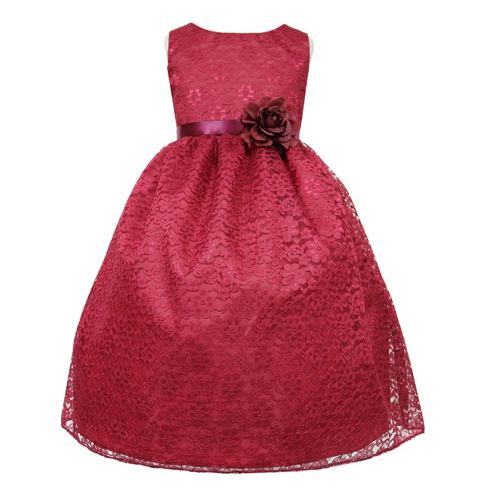2t burgundy dress