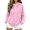 Pink, variant on Gsakboxl Sweaters for Women Autumn Winter Color Block Drop Shoulder High Collar Hooded Cardigan Loose Trendy Casual Open Front Sweatshirt