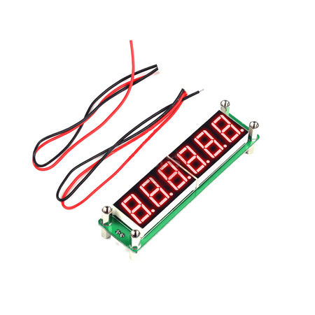

DC 8v~15v 6 Digit Blue LED Display RF Signal Frequency Counter 0.1mhz~65mhz NEW
