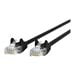 Belkin 25ft CAT6 Ethernet Patch Cable Snagless RJ45 M/M Black - patch cable - 25 ft - black -