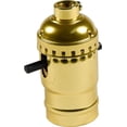 thumbnail image 6 of HQRP ON-OFF Lamp Holder, E26 Bulb Light Socket, for Floor and Table Lamps, DIY Project, 1/8 IP Threads, UL Listed, 6 of 7