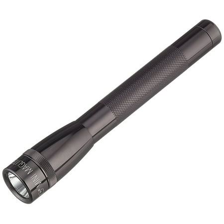 Mini LED 2-Cell AA Flashlight with Holster, Black, 145M beam distance By