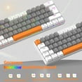 thumbnail image 5 of ZIYOU LANG T60 Wired 60% TKL Mechanical Gaming Keyboard with Led Rainbow Backlight Ultra-Compact NKRO Linear Quiet Red Switch Tri-Color ABS Keycap for Windows Laptop PC Mac Gamer(White/Light Gray), 5 of 7