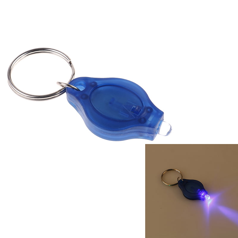 Mini super micro bright light LED camp flashlight keyring keychain torch lamp CN 