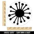 thumbnail image 2 of Dandelion Doodle Self-Inking Rubber Stamp Ink Stamper - Blue Ink - Large 1-1/2 Inch, 2 of 7