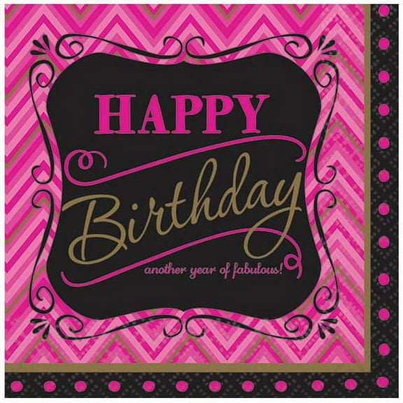 American Greetings Disposable Lunch Napkins, 16 Count