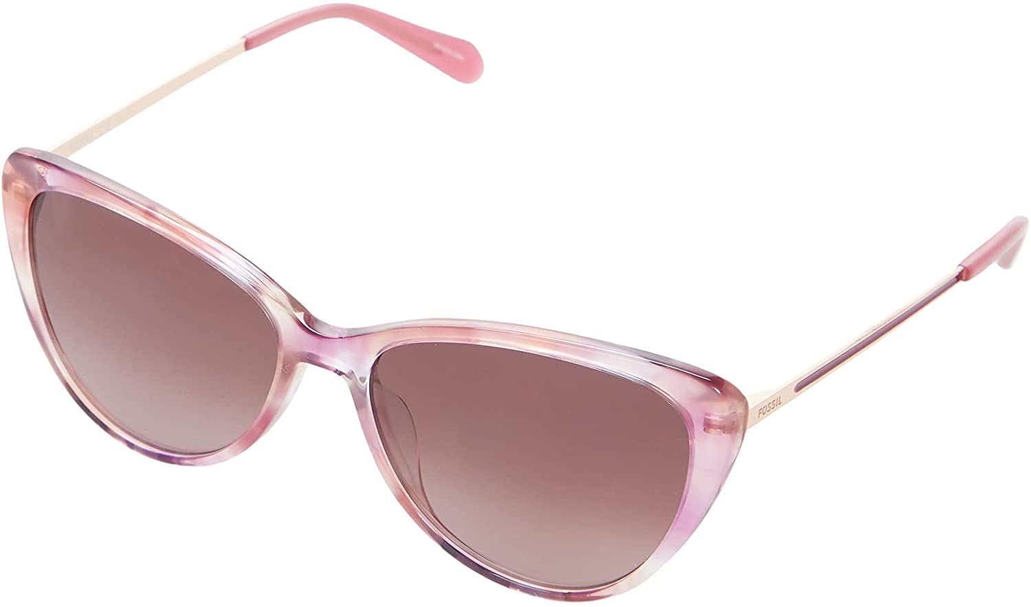 Fossil Fos 2114/G/S – Occhiali Da Sole Unisex In Acetato, Lenti Sfumate Marroni, Misura 54